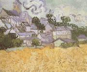 Vincent Van Gogh View of Auvers with Church (nn04) oil painting on canvas